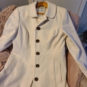 Winter white coat